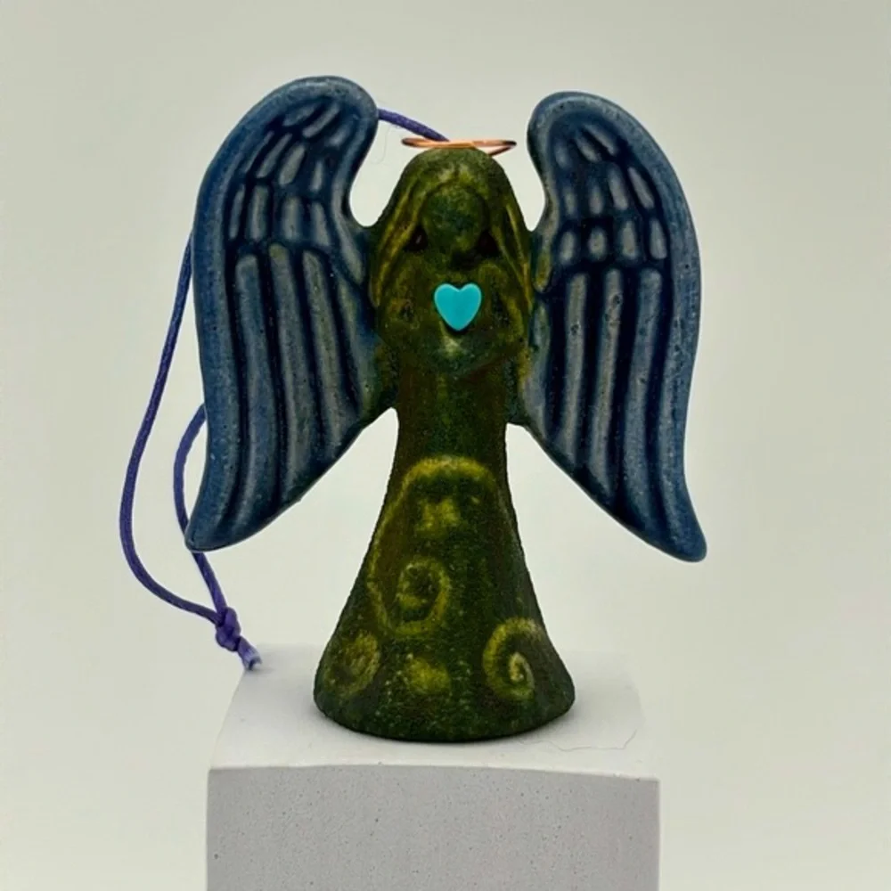 Raku Angel Art Pottery